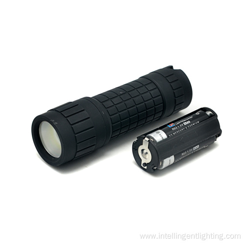 Rubber Flashlights Portable Practical LED and COB Flashlight